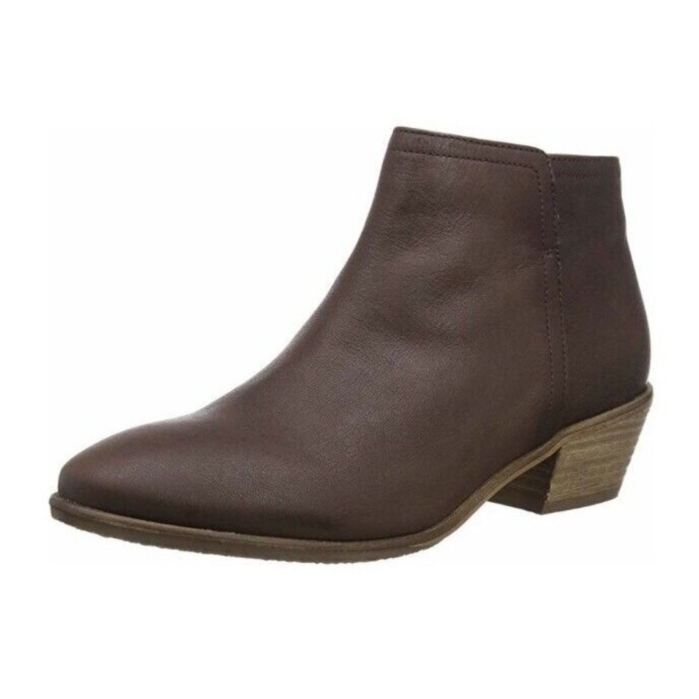 New Fatface Women Leather Brown Chelsea Boots size 10 Eu 41chunky mid heel - Picture 2 of 6
